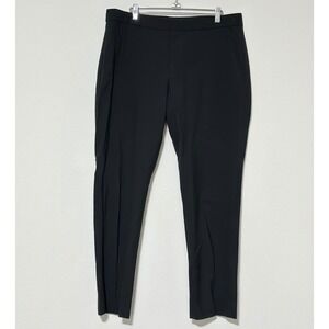 Banana Republic Black Flat Front Dress Pants Women's Size 12 Lightweight Trouser